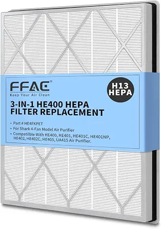 HE401 Replacement Filter Compatible with Shark AirPurifier 4-Fan Model