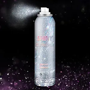 Body Glitter Spray Shimmer Glitter Spray-150 ml,Rainbow Sliver