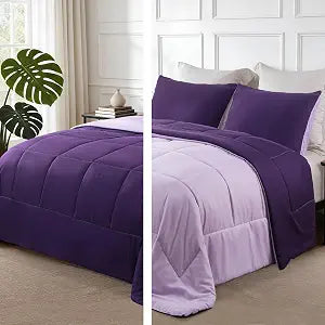 Exclusivo Mezcla Reversible Soft Queen Comforter Set, 3 Pieces