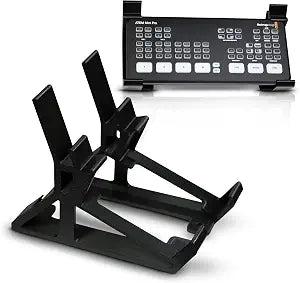 Combo Stand for Blackmagic ATEM Mini Pro and ISO Series LCD Monitor Stand for Thin Monitors Stable Setup with Cable Management for Streaming Broadcasting Video Production