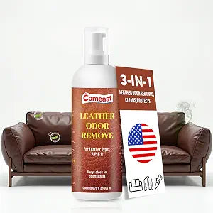 Leather Odor Remover Cream for Couches, Furniture, Car Interiors, Jackets, Shoes Unscented 6.76 Fl Oz