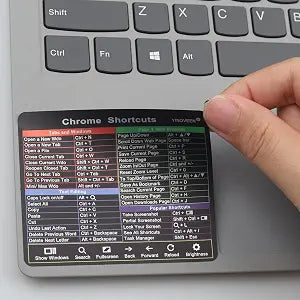 YINOVEEN 2PACK Shortcuts Sticker for Chromebook (3 1/8 x 2 5/8 Inch), for 11.6-15.6" Chromebook Accessories Sticker