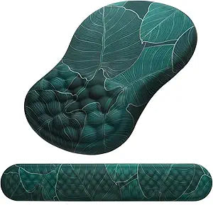 Ergonomic Mouse Pad with Wrist Support and Keyboard Wrist Rest Set