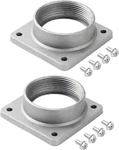 2 Pack 2-Inch Meter Socket Hub, Heavy-Duty Aluminum Meter Socket Connector for Electric Meter Box and Electrical Conduit Fittings, Screw Mount Meter Socket Hub for 200 Amp Service