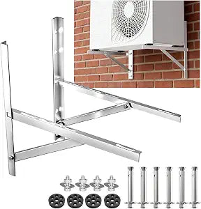 WISSCOOL Mini Split Wall Mounting Bracket, 9000-24000BTU, 201 Steel Small