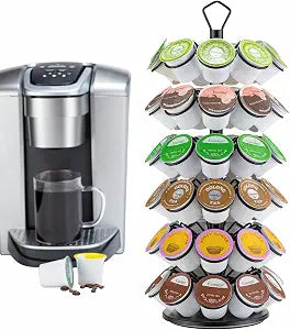K Cup Storage, Coffee Capsules Pod Holder, 6 Tiers, 54 pods