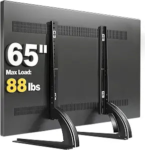TAVR Universal Table Top TV Stand for 27-65 inch TVs Holds up to 88 lbs