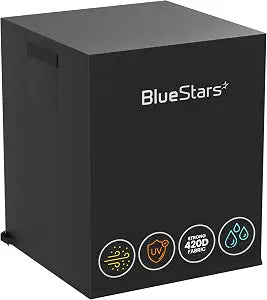BlueStars 26x26x32 Central Air Conditioner Cover for Outside Units - Waterproof Heavy Duty AC Cover for Outdoor Winter - Black