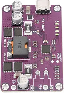 PD3.1 140W Power Bank Module, Type C 5V 3A 20V 5A Charging Board, Mobile Power Module Circuit Board Support 0 QC3.0 QC3.0, with Integrated Boost Bucks Driver (6 Series)
