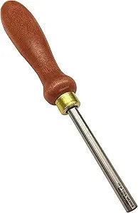 DFM Tool Works Cabinet Scraper Burnisher Tool - with Hard Maple Handle and Super Hard High Speed Steel Rod - Ideal for Card Scraper Burnishing and Woodworking Applications - Made in USA