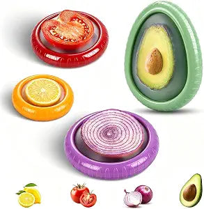 Avocado Saver & Onion Storage, 4Pcs Silicone Fresh Produce Holder