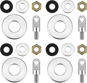 Lounsweer 4 Set Box Can Lock Hardware Kit Metal Stainless Steel Locking