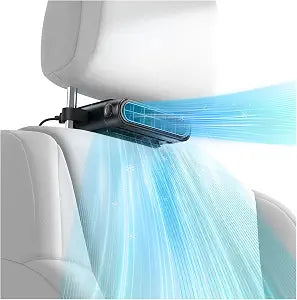 Car Seat Fan with Dual Airflow for Back Cooling & Baby Rear Facing,