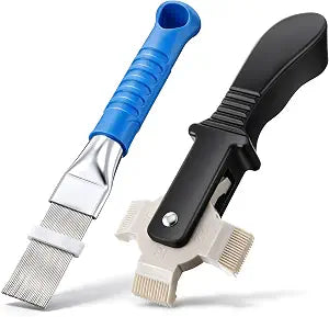 2 Pcs AC Fin Comb Repair Kit with Coil Cleaning Brush