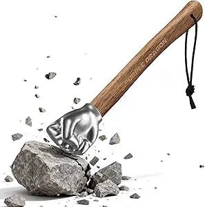 Purple Dragon 2Lb Fist Hammer Tool with Wooden Handle