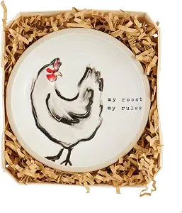 Mud Pie Farm Chicken Boxed Tidbit; 4 1/2" dia