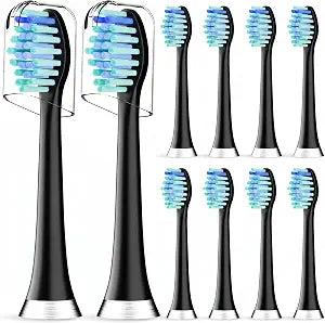 Replacement Brush Heads Compatible with AquaSonic Black Series Toothbrush