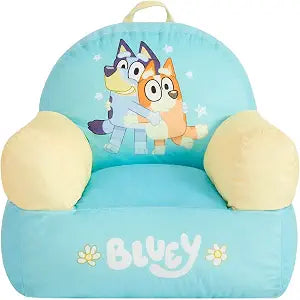 Bluey Kids Sofa Bean Bag Armchair, Soft Plush Lounge Chair for Bedroom or Playroom