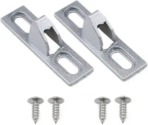 2 Pack Sliding Door Keeper 2.4X 0.65 Inch Glass Lock Latch