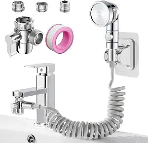 Sink Faucet Sprayer Attachment Set G1/2 Shower Head with 9.8ft Hose