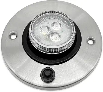 Dream lighting 12v Light Fixtures with Switch 2w LED Recessed Swivel Spot Cabinet Down Light 4000K Bright White Lighting 4inch