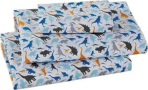 Sheet Set For Boys/Teens Royal Dino Different Color Dinosaurs Orange Brown Blue Grey New # Royal Dinosaur (Full)