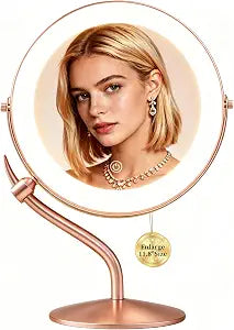 11.2" Magnifying Vanity Mirror with Light, 10X/1X Makeup Mirror