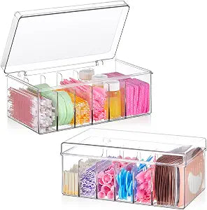 Teenyyou 2 Pcs Lash Extension Organizer and Storage Box, Lash Tech Supplies