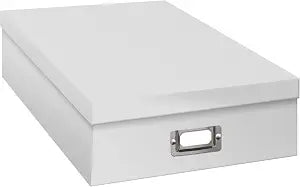 Pioneer Jumbo Scrapbook Storage Box, Crafters White, 14 3/4" X 13" X3 3/4"