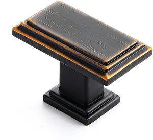 Ravinte Cabinet Knobs Rectangular Kitchen Knobs, Oil-Rubbed Bronze, 10 Pack