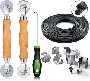 King&Charles Screen Repair Kit, 5-in-1 Screen Tool for Window Mesh Repair