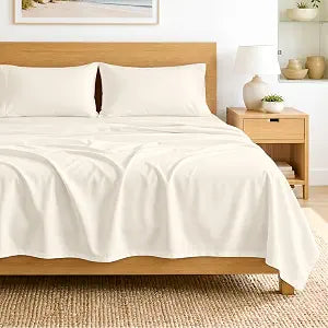 SGI bedding 100% Egyptian Cotton Sheets Twin XL Size ��� 600 Thread Count Sheets Set, Soft, Cooling, 15" Deep Pocket, Luxury Hotel Bedding, Breathable, Durable - Butter