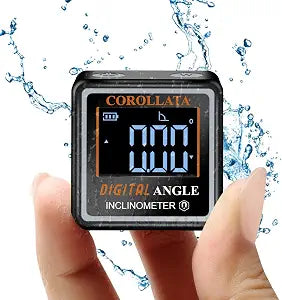 Ultra Small Digital Angle Finder Magnetic Level, Rechargeable Angle Cube, Table Saw Miter Gauge, 4 * 90 Degree Protractor Electronic Inclinometer, Wood Working Measuring Tool