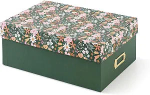 Soul & Lane - Photo Memory Storage Box, 11.7x7.7x4.5 In, Woodland Meadow