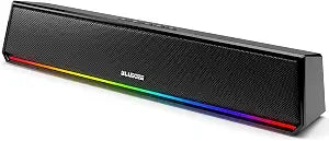 Bluedee Computer Speakers for Desktop PC, Bluetooth & USB PC Sound Bar RGB