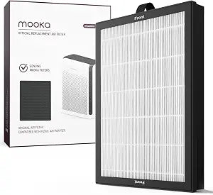 MOOKA M200L Air Purifier Filter Replacement, 1 Pack HEPA Filter
