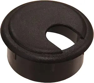 Hillman Desk Grommet, 2-1/2in, 2 Pack, Black