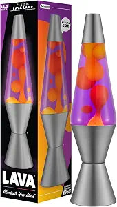 The Original Lava Lamp - 14.5" Purple Sunset - Classic Liquid Motion Lamp - Yellow Lava and Purple Liquid - Item #2635 (Amazon Exclusive)