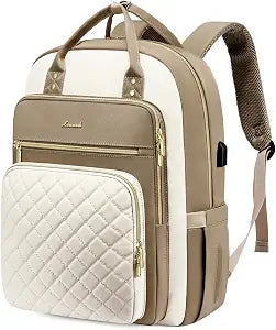LOVEVOOK Laptop Backpack for Women, Stylish Backpack Purse with USB Port for Travel Work Commuter, Lightweight Casual Daypacks, Nurse Teacher Computer Bag, College Bookbag, Fit 15.6" Laptop