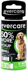 Evercare Pet Lint Roller Refill Extra Sticky All Purpose Use 60 Easy-Tear Sheets Per Roll Sticky Roller Cat & Dog Hair Remover for Furniture Clothing & Cars