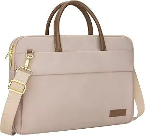 RAINYEAR 14 Inch Laptop Bag with Pockets & Handle for Women, Khaki