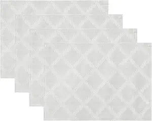 Lenox Laurel Leaf Set of 4 Placemats, White