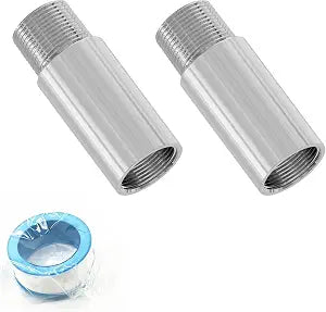 2 PCS Shower Head Extension Arm Extender, 1/2PT, 60mm