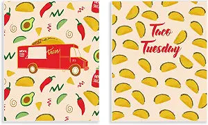 Taco Tuesday Truck, 11 x 14 Inch Mounted Print on Wall Plaque Set