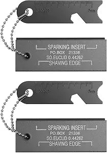 Magnesium Flint Fire Starter, Survival Fire Blocks with Striker for Camping/Hiking/Emergency