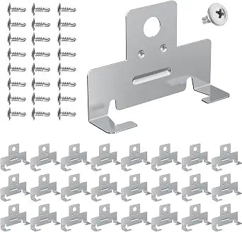 LVWIT 25 Pack Retrofit Recessed Light C-Clips with Self-Tapping Screws