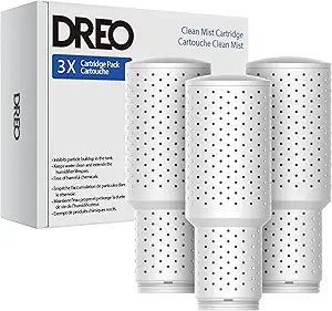 DREO Demineralization Cartridge 3-Pack for Humidifiers, Compatible with Dreo Humidifiers HM311/311S/524/524S, Prevent Mineral Build-up, Filter Hard Water, Eliminate White Dust