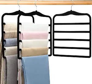 Closet Organizers and Storage, 3 Pack Pants Hangers Space Saving