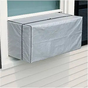 Window Air Conditioner Cover 18" x 27" x 16" Outdoor Winter AC Cover for 5,00010,000 BTU Units Waterproof Vinyl with Straps Blocks Cold Drafts & Dust Dependable Industries