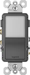 Legrand radiant 15 Amp Combination LED Night Light 3-Way Switch Black